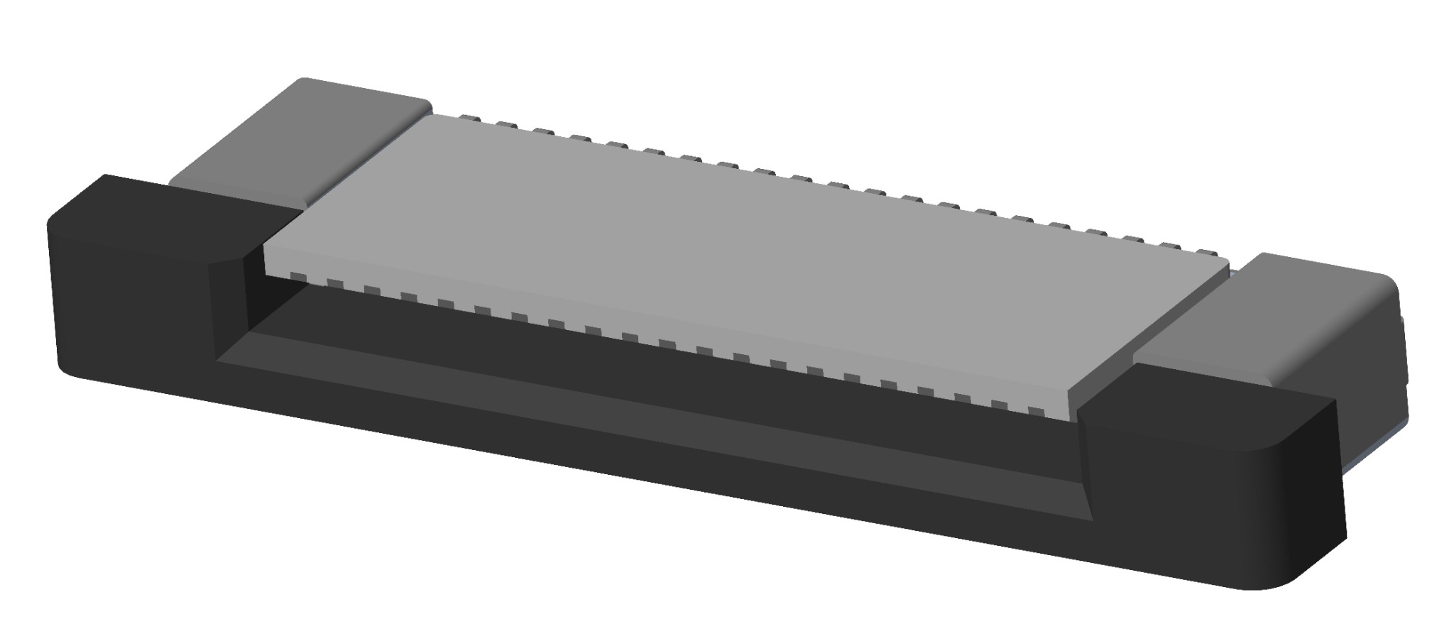 20 SMT 0,5mm Riverdi 2X ZIF0520DH-CF25 Steckverbinder FPC FFC horizontal PIN 