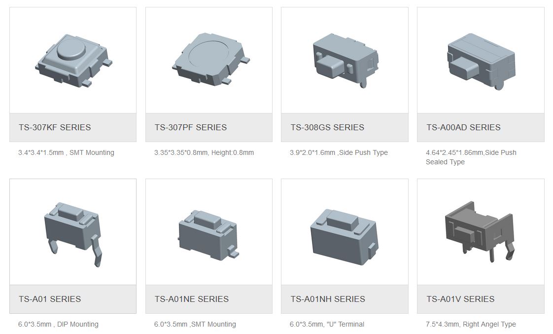 Detector Switch Supplier Tactile Switches Manufacturer